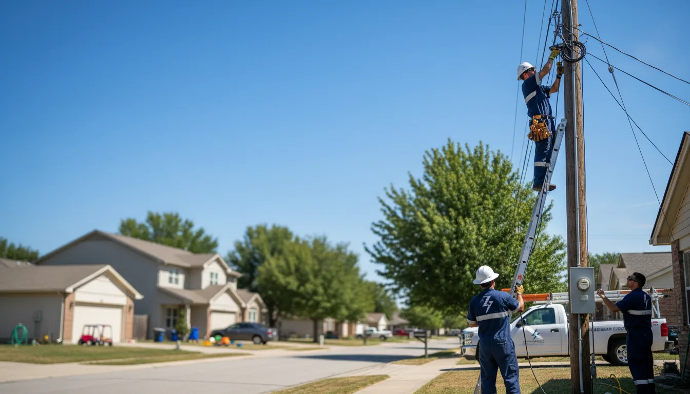 Residential electrician providing installation services in Footville, WI